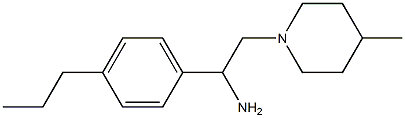 2-(4-methylpiperidin-1-yl)-1-(4-propylphenyl)ethan-1-amine Struktur