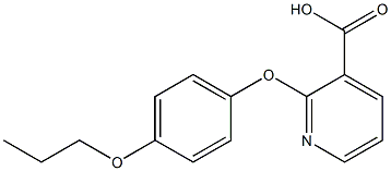 2-(4-propoxyphenoxy)pyridine-3-carboxylic acid Struktur