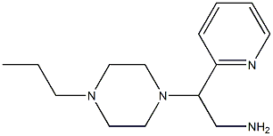 2-(4-propylpiperazin-1-yl)-2-(pyridin-2-yl)ethan-1-amine Struktur