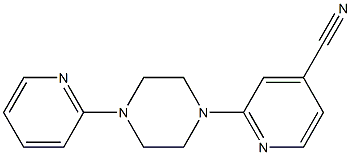 2-(4-pyridin-2-ylpiperazin-1-yl)isonicotinonitrile Struktur