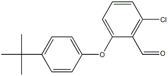 2-(4-tert-butylphenoxy)-6-chlorobenzaldehyde Struktur