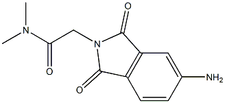 2-(5-amino-1,3-dioxo-2,3-dihydro-1H-isoindol-2-yl)-N,N-dimethylacetamide Struktur