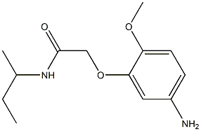 2-(5-amino-2-methoxyphenoxy)-N-(sec-butyl)acetamide Struktur