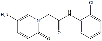 2-(5-amino-2-oxo-1,2-dihydropyridin-1-yl)-N-(2-chlorophenyl)acetamide Struktur