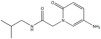 2-(5-amino-2-oxo-1,2-dihydropyridin-1-yl)-N-(2-methylpropyl)acetamide Struktur