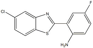 2-(5-chloro-1,3-benzothiazol-2-yl)-4-fluoroaniline Struktur