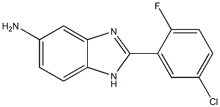 2-(5-chloro-2-fluorophenyl)-1H-1,3-benzodiazol-5-amine Struktur