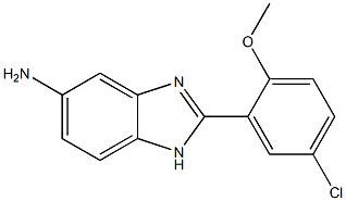 2-(5-chloro-2-methoxyphenyl)-1H-benzimidazol-5-amine Struktur