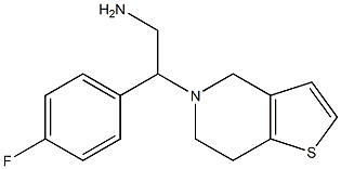 2-(6,7-dihydrothieno[3,2-c]pyridin-5(4H)-yl)-2-(4-fluorophenyl)ethanamine Struktur