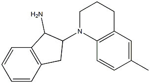 2-(6-methyl-1,2,3,4-tetrahydroquinolin-1-yl)-2,3-dihydro-1H-inden-1-amine Struktur