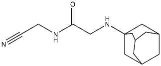 2-(adamantan-1-ylamino)-N-(cyanomethyl)acetamide Struktur