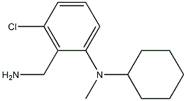 2-(aminomethyl)-3-chloro-N-cyclohexyl-N-methylaniline Struktur