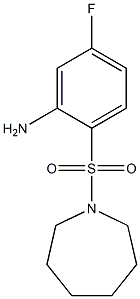 2-(azepane-1-sulfonyl)-5-fluoroaniline Struktur