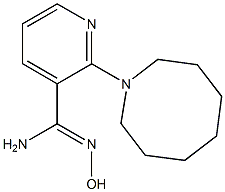 2-(azocan-1-yl)-N'-hydroxypyridine-3-carboximidamide Struktur