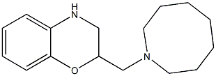 2-(azocan-1-ylmethyl)-3,4-dihydro-2H-1,4-benzoxazine Struktur