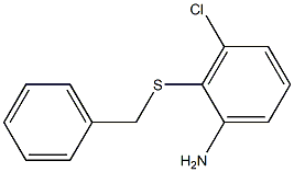 2-(benzylsulfanyl)-3-chloroaniline Struktur