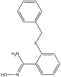 2-(benzylsulfanyl)-N'-hydroxybenzene-1-carboximidamide Struktur