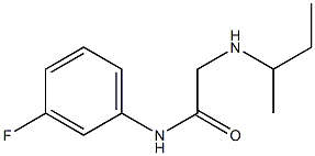 2-(butan-2-ylamino)-N-(3-fluorophenyl)acetamide Struktur