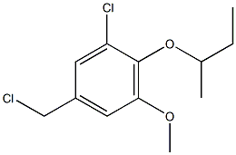 2-(butan-2-yloxy)-1-chloro-5-(chloromethyl)-3-methoxybenzene Struktur