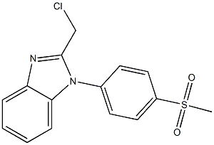 2-(chloromethyl)-1-(4-methanesulfonylphenyl)-1H-1,3-benzodiazole Struktur