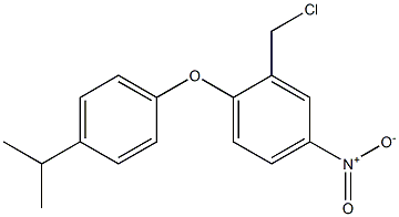 2-(chloromethyl)-4-nitro-1-[4-(propan-2-yl)phenoxy]benzene Struktur