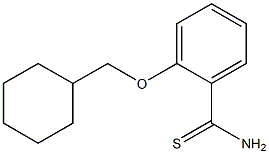 2-(cyclohexylmethoxy)benzene-1-carbothioamide Struktur