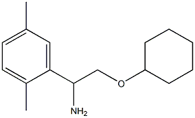 2-(cyclohexyloxy)-1-(2,5-dimethylphenyl)ethanamine Struktur