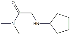 2-(cyclopentylamino)-N,N-dimethylacetamide Struktur