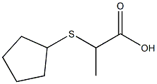 2-(cyclopentylthio)propanoic acid Struktur