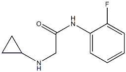 2-(cyclopropylamino)-N-(2-fluorophenyl)acetamide Struktur