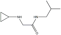 2-(cyclopropylamino)-N-(2-methylpropyl)acetamide Struktur