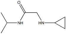 2-(cyclopropylamino)-N-(propan-2-yl)acetamide Struktur