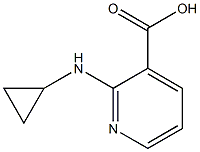 2-(cyclopropylamino)pyridine-3-carboxylic acid Struktur