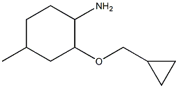 2-(cyclopropylmethoxy)-4-methylcyclohexan-1-amine Struktur