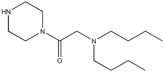 2-(dibutylamino)-1-(piperazin-1-yl)ethan-1-one Struktur