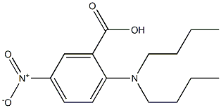 2-(dibutylamino)-5-nitrobenzoic acid Struktur