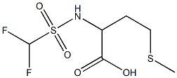 2-(difluoromethane)sulfonamido-4-(methylsulfanyl)butanoic acid Struktur