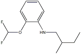 2-(difluoromethoxy)-N-(2-methylbutyl)aniline Struktur