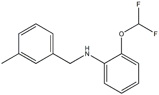 2-(difluoromethoxy)-N-[(3-methylphenyl)methyl]aniline Struktur