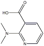 2-(dimethylamino)pyridine-3-carboxylic acid Struktur