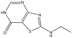 2-(ethylamino)[1,3]thiazolo[4,5-d]pyrimidin-7(6H)-one Struktur