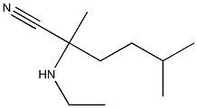 2-(ethylamino)-2,5-dimethylhexanenitrile Struktur