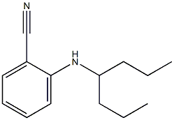 2-(heptan-4-ylamino)benzonitrile Struktur