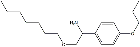 2-(heptyloxy)-1-(4-propoxyphenyl)ethan-1-amine Struktur