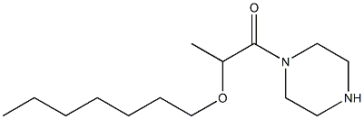 2-(heptyloxy)-1-(piperazin-1-yl)propan-1-one Struktur