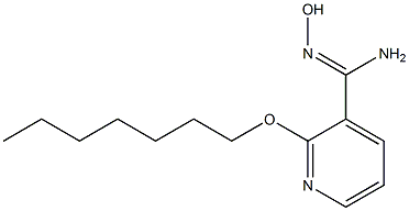 2-(heptyloxy)-N'-hydroxypyridine-3-carboximidamide Struktur