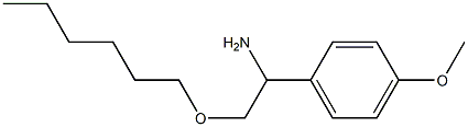 2-(hexyloxy)-1-(4-methoxyphenyl)ethan-1-amine Struktur