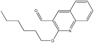 2-(hexyloxy)quinoline-3-carbaldehyde Struktur