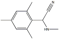 2-(methylamino)-2-(2,4,6-trimethylphenyl)acetonitrile Struktur