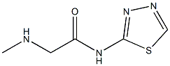 2-(methylamino)-N-(1,3,4-thiadiazol-2-yl)acetamide Struktur